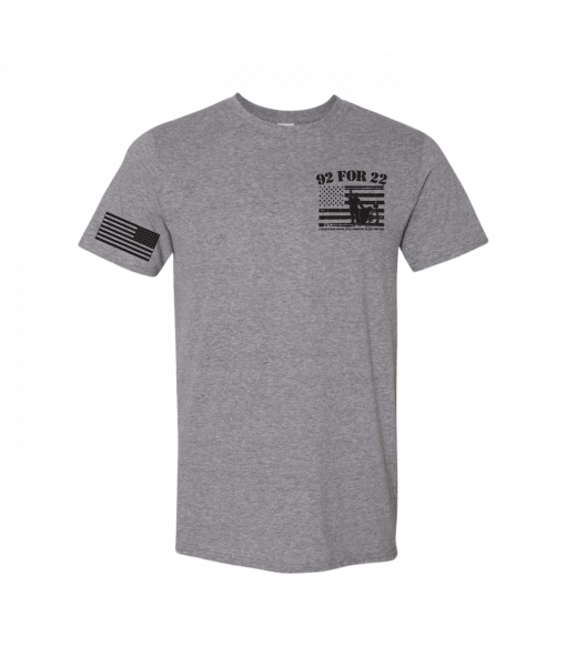 92 for 22 Gray Tee